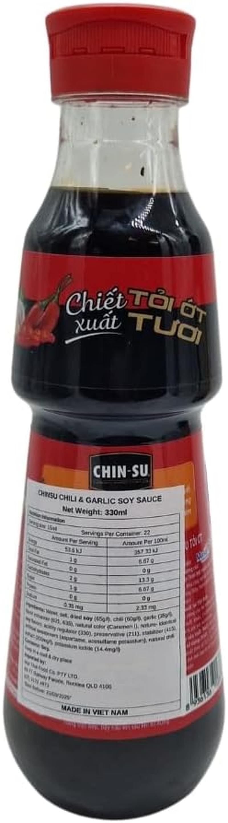 Chinsu Chilli and Garlic Soy Sauce 330Ml image number 1