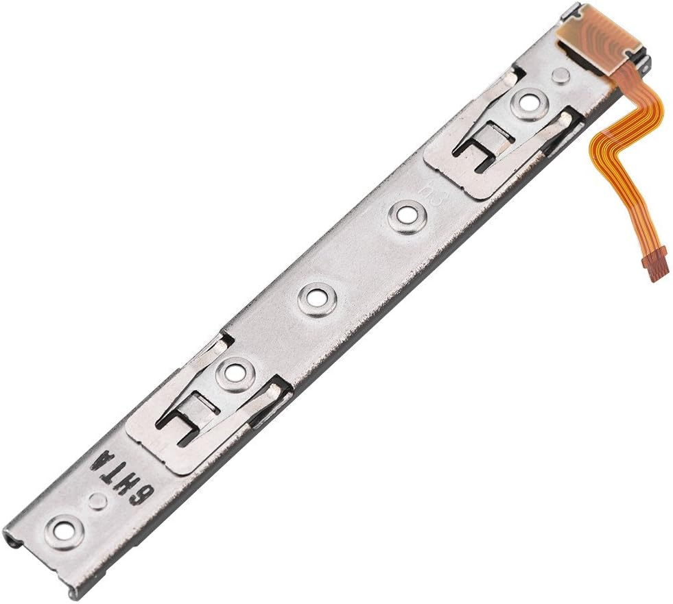 Bewinner L/R Slider Replacement Parts, Left & Right Slider with Flex Cable Repair for Switch Console Metal Slider for Switch(R)