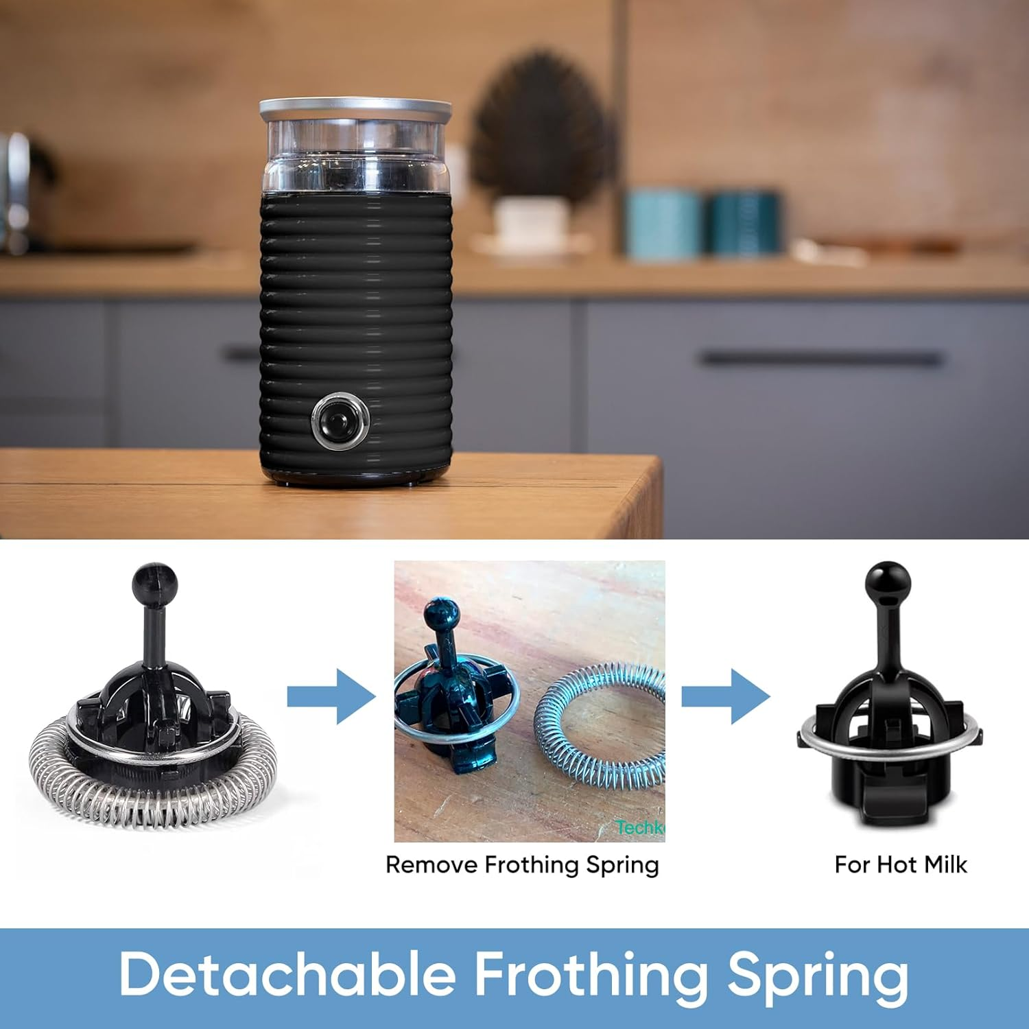 Frother Whisk Parts Milk Whisk for Aeroccino 3/4/Plus Milk Frother Replacement Milk Frother for Nespresso,Coffee Machine,Tea,Espresso image number 3