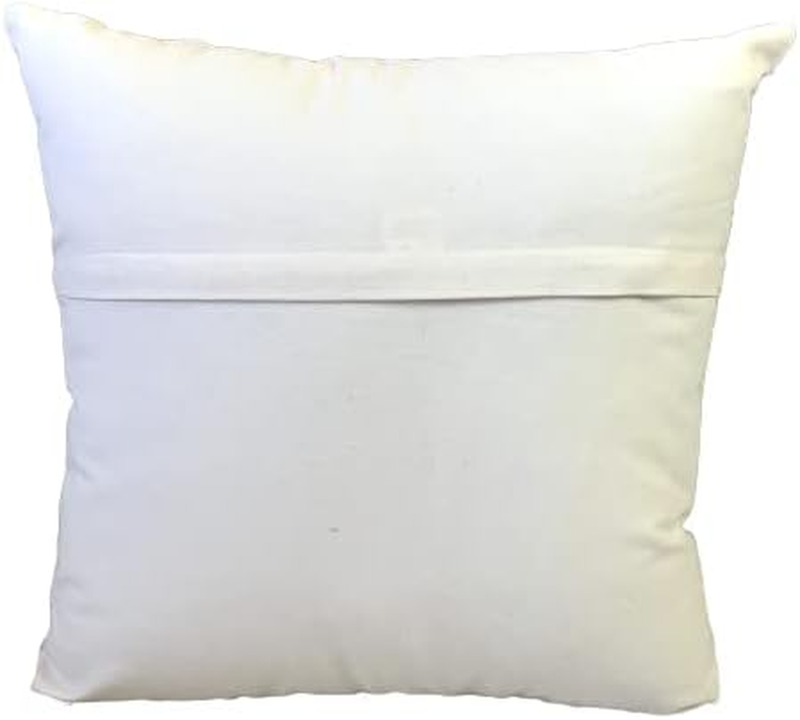 Blue Ikat Hand Block Print Canvas Bohemian Boho Style Cotton Cushion Cover Pillow (45Cm/2Pcs) image number 1