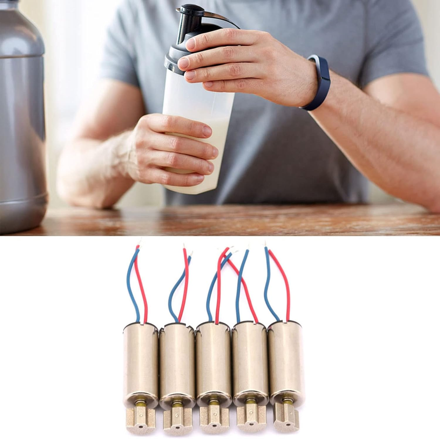 Low Noise, Strong Vibration Coreless Vibration Motor, Vibration Motor, Home Shaker Table for Portable Smart Bracelet Toy Devices image number 1