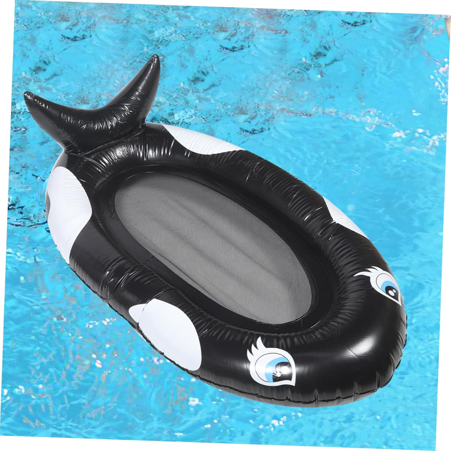 Foldable Inflatable Pool Hammock Fine Mesh Multi-Functional Floating Recliner for Adults Portable Chair for Relaxing Pool Beach image number 5