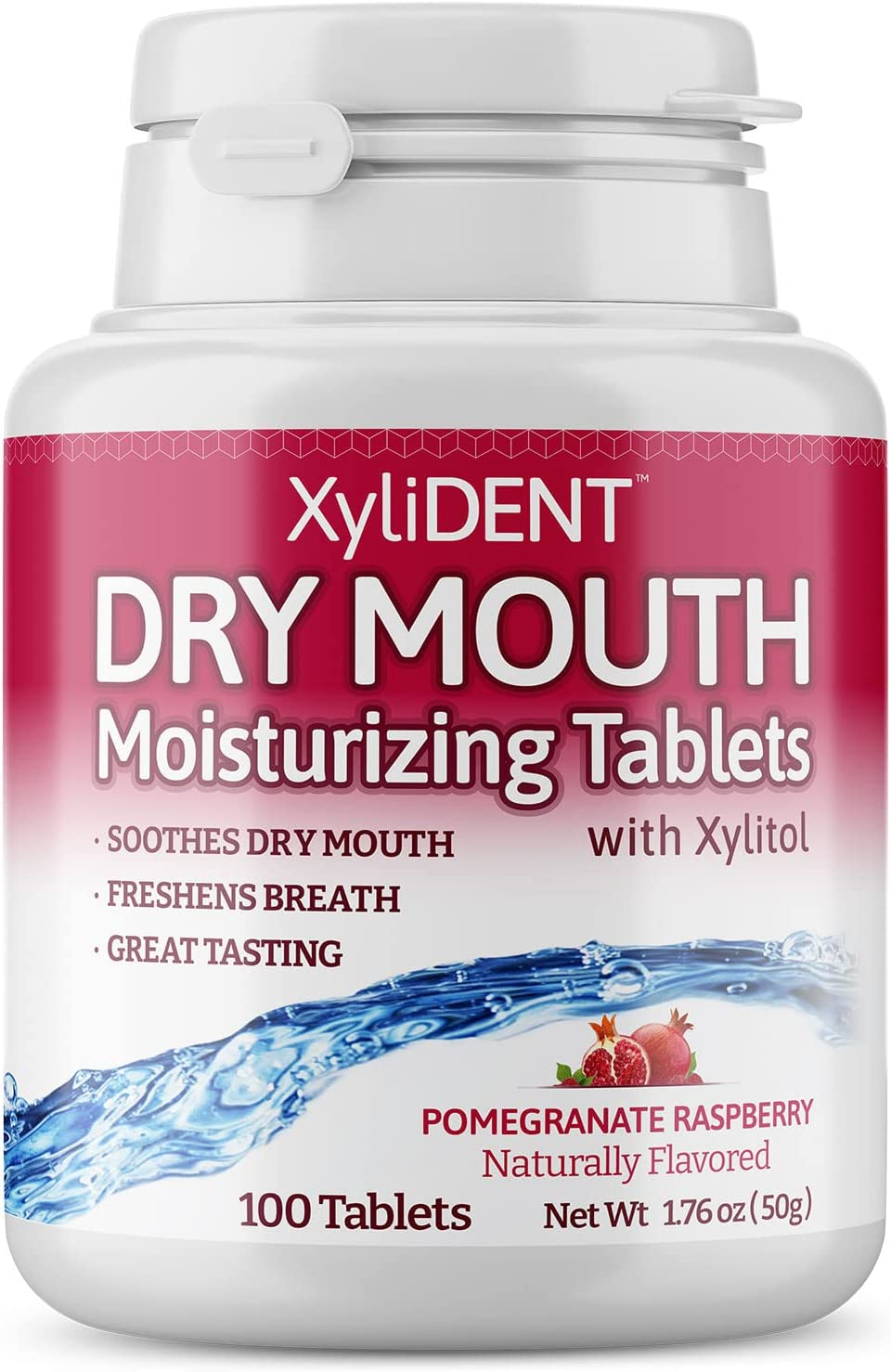 Xylident Xylitol Tablets for Dry Mouth Relief - Stimulates Saliva, Freshens Breath, Reduces Acid Production, Fast Acting Extended Relief, 100 Count image number 5