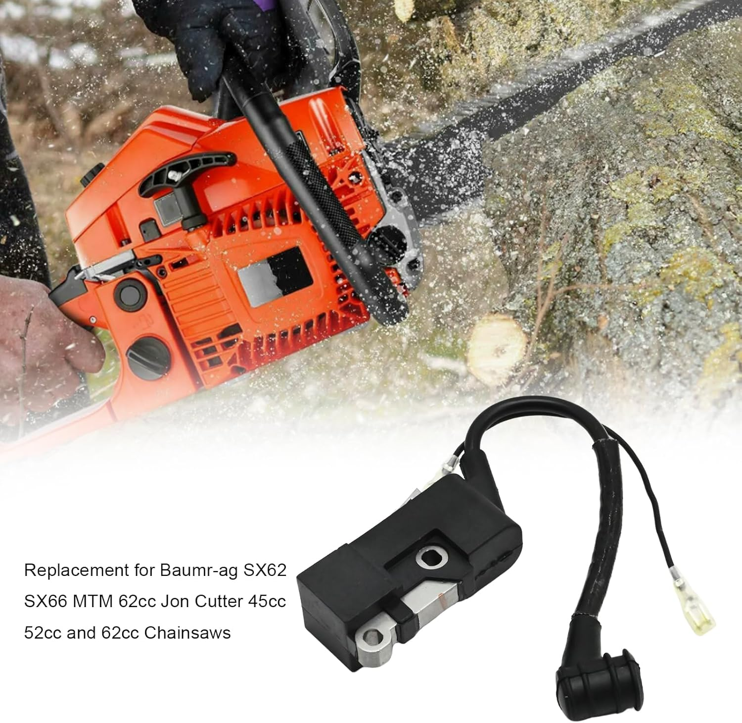 SYOWADA Ignition Coil Replacement for Baumr-Ag SX62 SX66 MTM 62Cc Jon Cutter 45Cc 52Cc and 62Cc Chainsaws image number 4