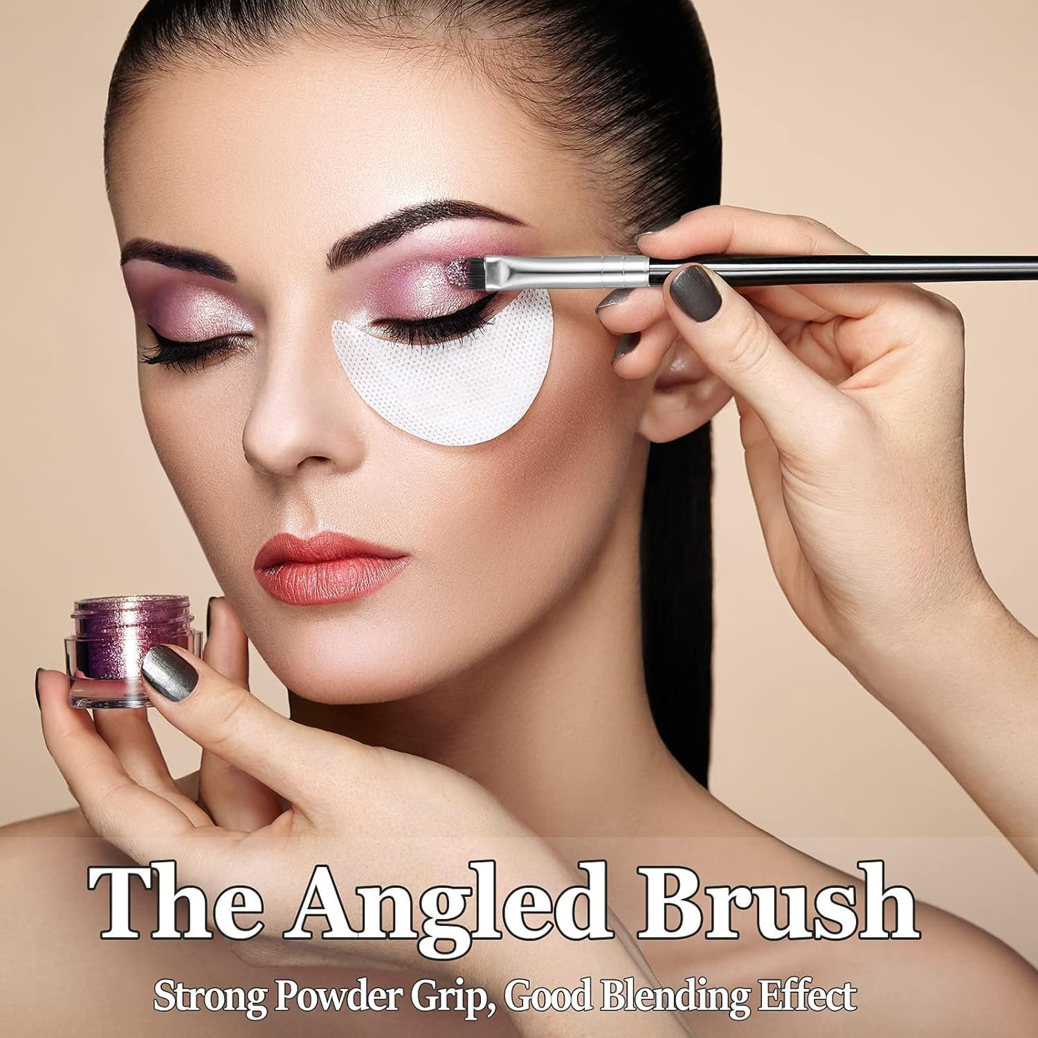 Duo Eyebrow Brush - 9Pcs Colour-Coded Spoolie Brush and Angled Brow Brushes for Pro Makeup | Eyelash Brush for Shaping, Blending & Grooming image number 4