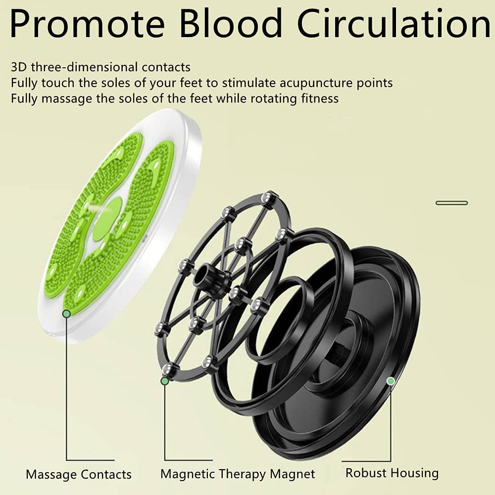 Ab Twister Board for Exercise Waist Twisting Disc with 8 Magnets Fitness Twister with Handles Trims Waist Arms Hips and Thighs image number 2