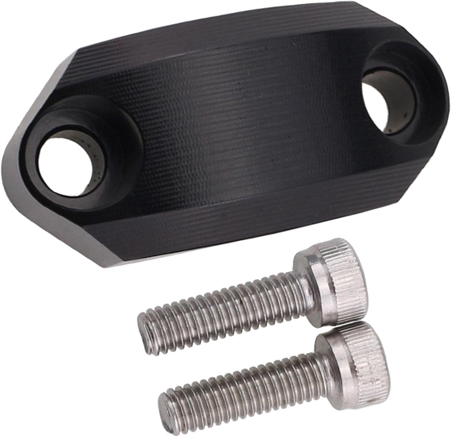 Baoblaze Motorcycle Master Cylinder Clamp Cover Caps Moulding Replacement Assemblies for 22Mm Handlebar Clamping, Moto Parts, Motorbike Parts - Black