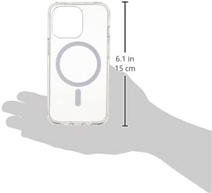 Belkin Magsafe Compatible Iphone 13 Pro Case with Antimicrobial Coating, Built-In Magnets, UV Light-Resistant Materials and Raised Edge Bumper for Camera Protection - Clear image number 1