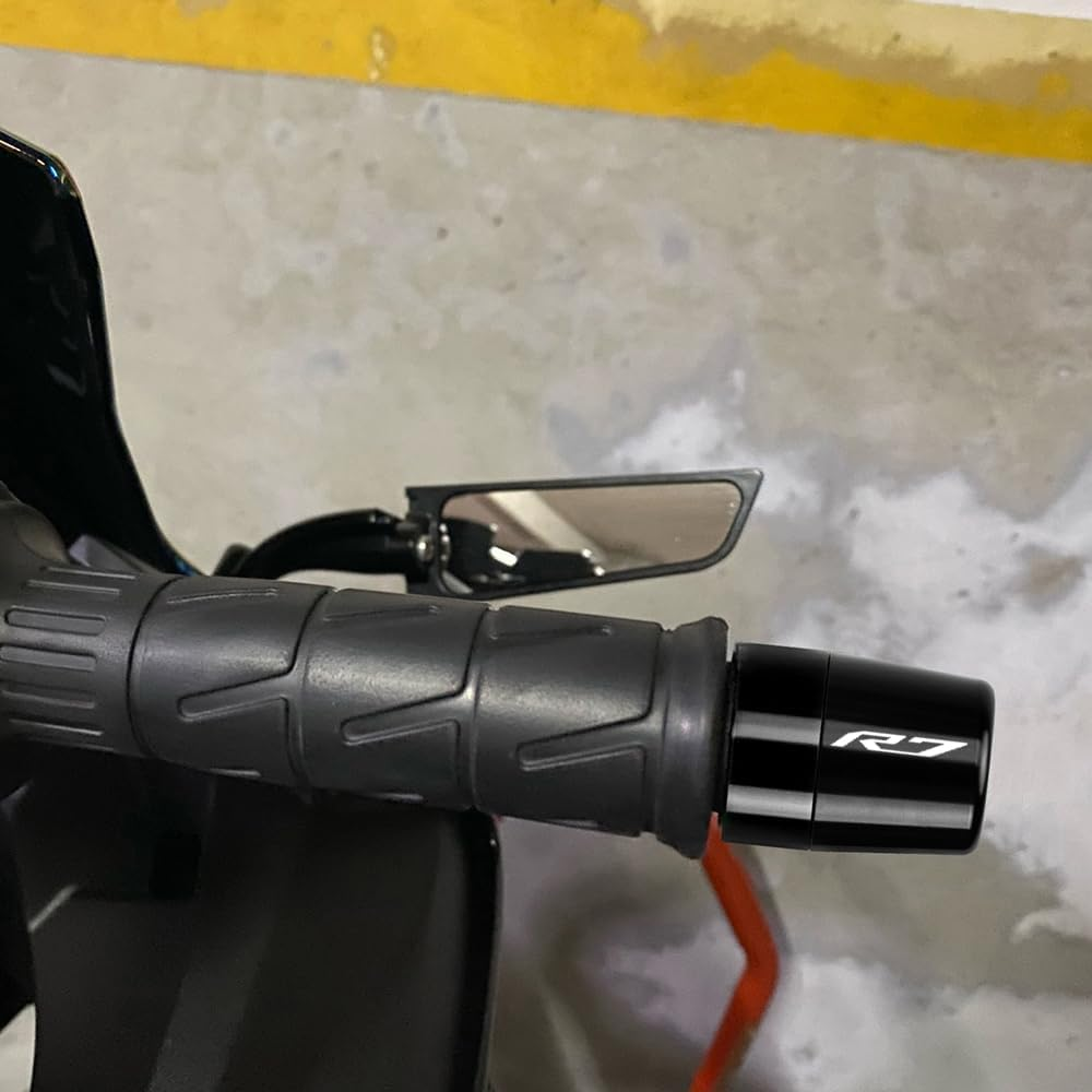 Handle Bar Ends Hand Grips Plug Caps Compatible with Yamaha YZF R7 2022 2023 2024 | Motorcycle Balance Pad YZF-R7 YZFR7 Accessories image number 6