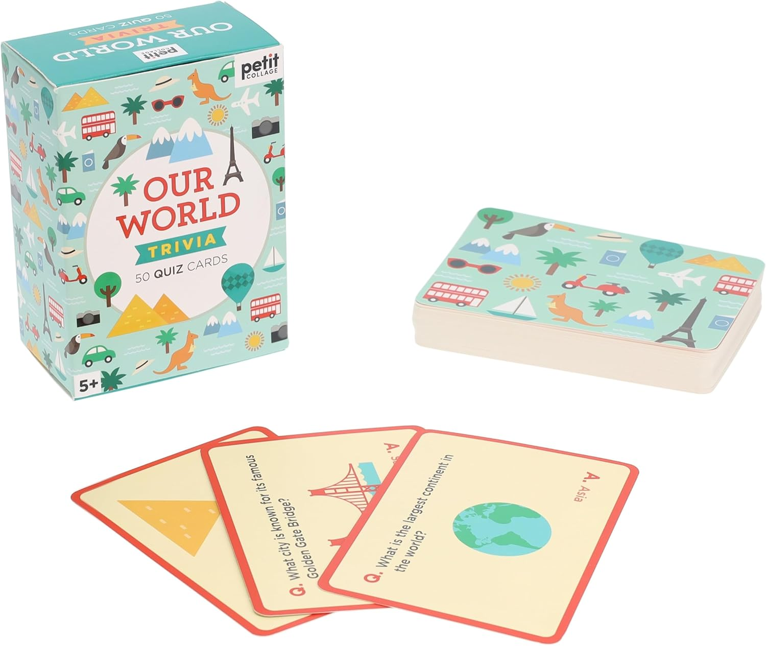 Petit Collage Trivia Our World Quiz Cards image number 1