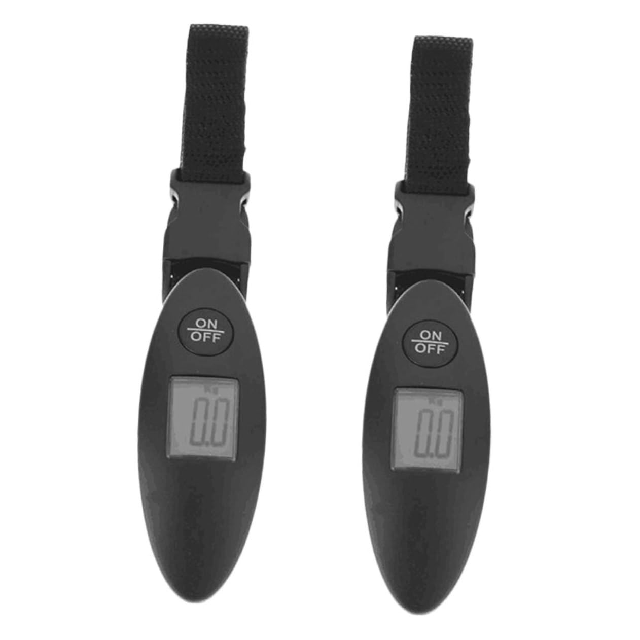 HORIALENCE 2Pcs Electronic Luggage Scale Luggage Scales for Suitcases Travel Portable for Baggage Portable Handheld Suitcase Weight Black Abs image number 2