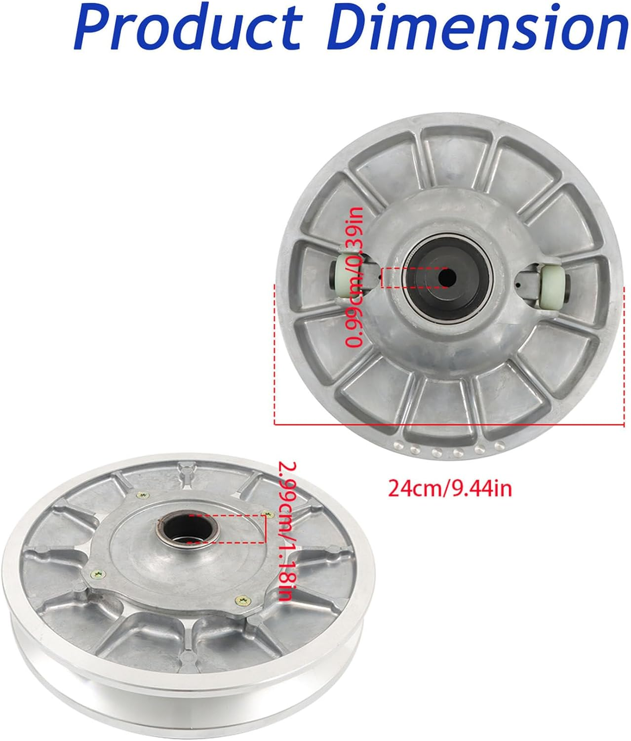 Silscvtt Secondary Clutch Replacement for Polaris General 2016-2021 XP 4 1000 RZR S 1000 3236022 3235785 image number 3