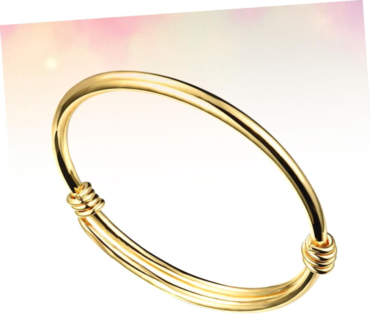 SHERCHPRY Fashion Boys and Girls Jewelry Creative Bracelet Push-Pull Open Bangle Gold Bangles Adjustable Gold Bracelet image number 4
