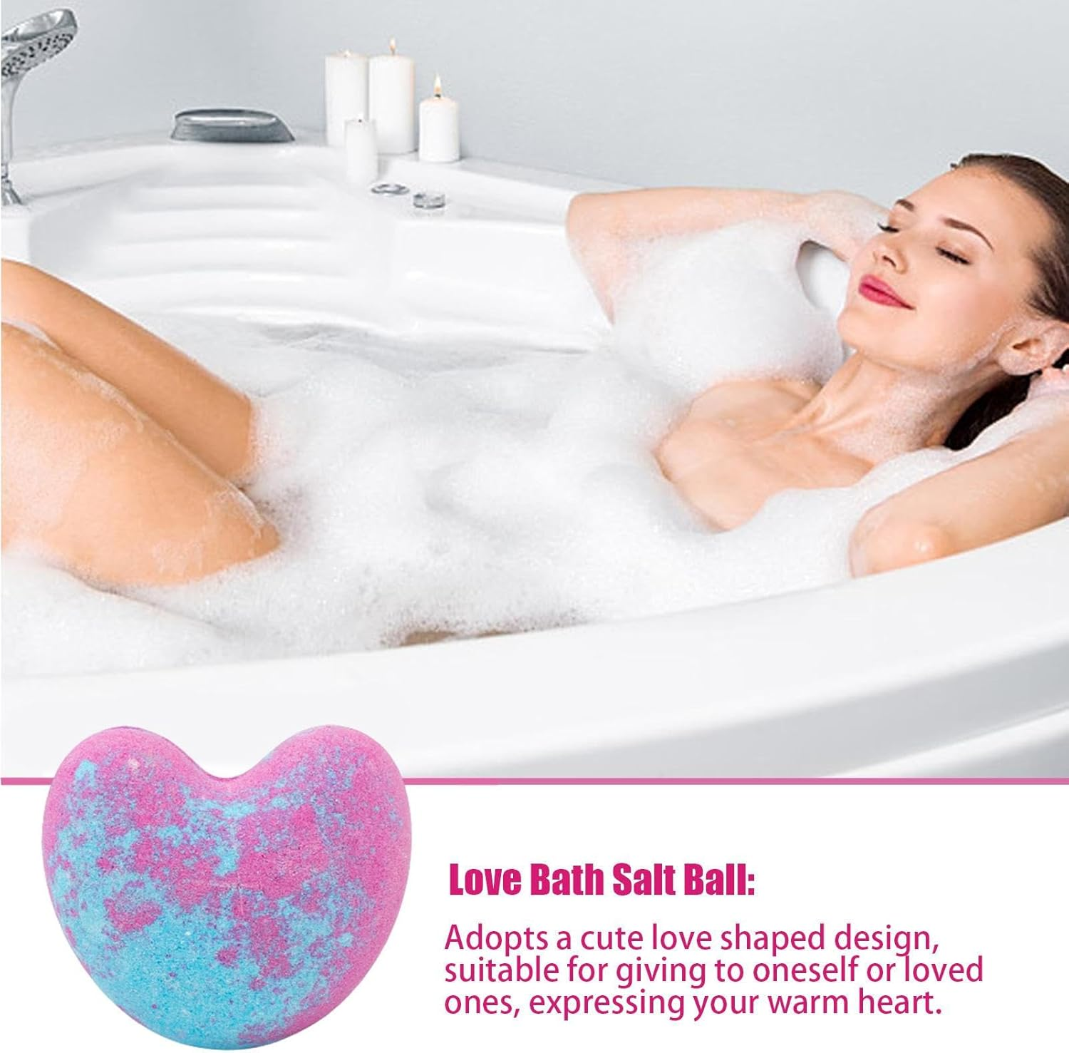 Bubble Bombs - Relaxing Bath Ball | Handmade Ultra Bubble Hydrating Oil Shower Bombs for Birthdays, Anniversaries, Valentine'S Day Helves - Rosemary image number 4