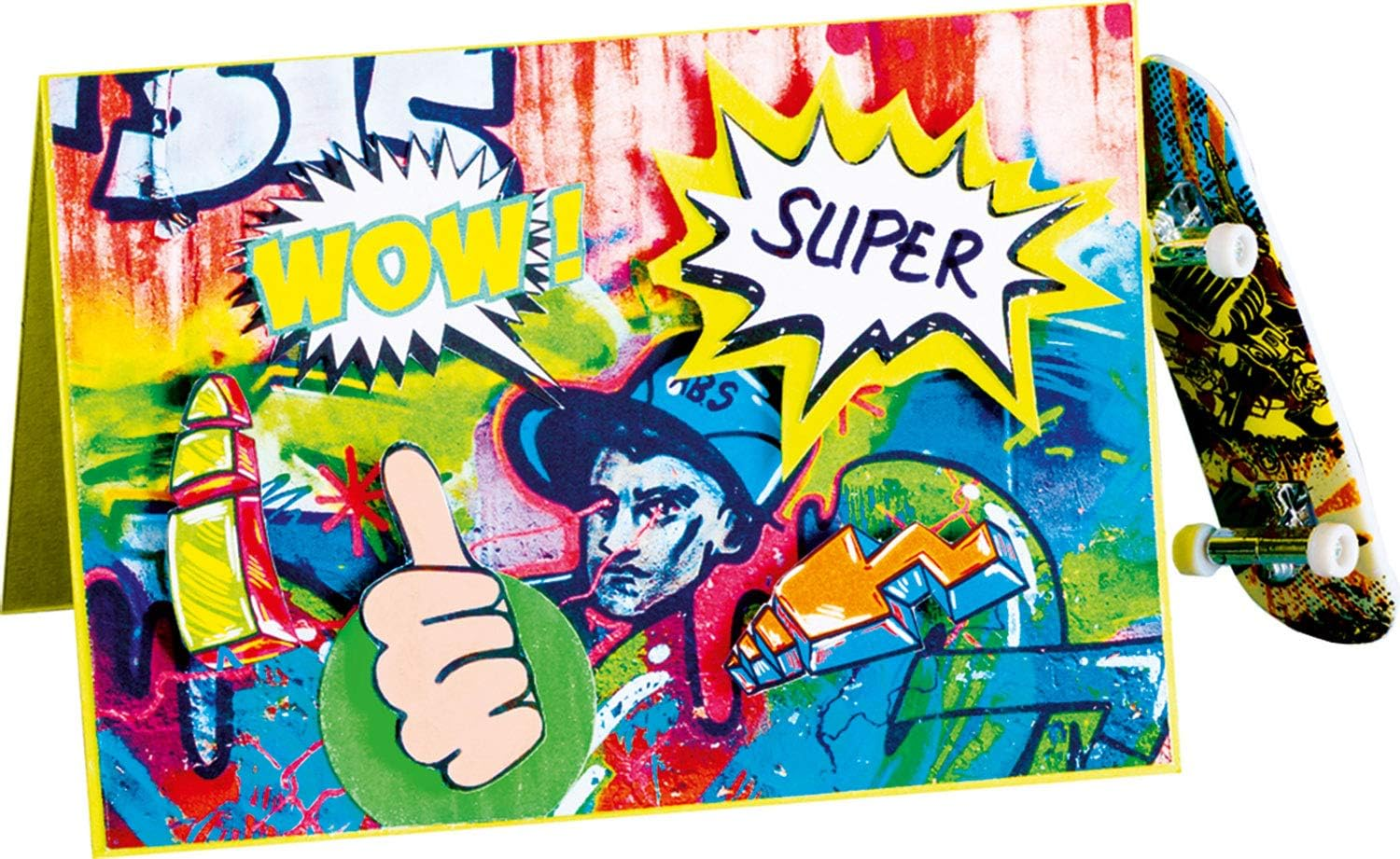 Folia 48349 Motif Pad Graphiti 270 G/M&sup2;, Approx. 24 X 34 Cm, 20 Sheets Assorted in Different Designs &ndash; for Crafts and Creative Design of Cards, Window Pictures and Scrapbooking image number 6