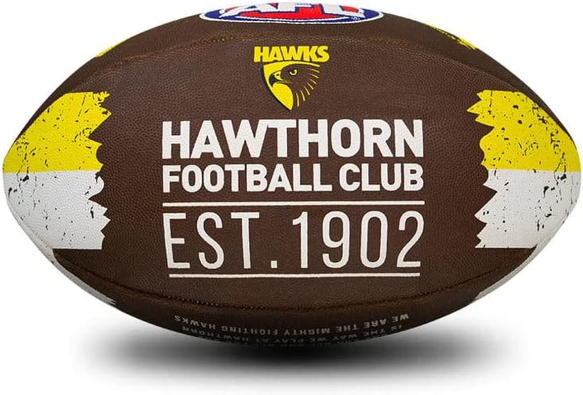 Sherrin AFL Hawthorn Hawks Song Football, Size 2