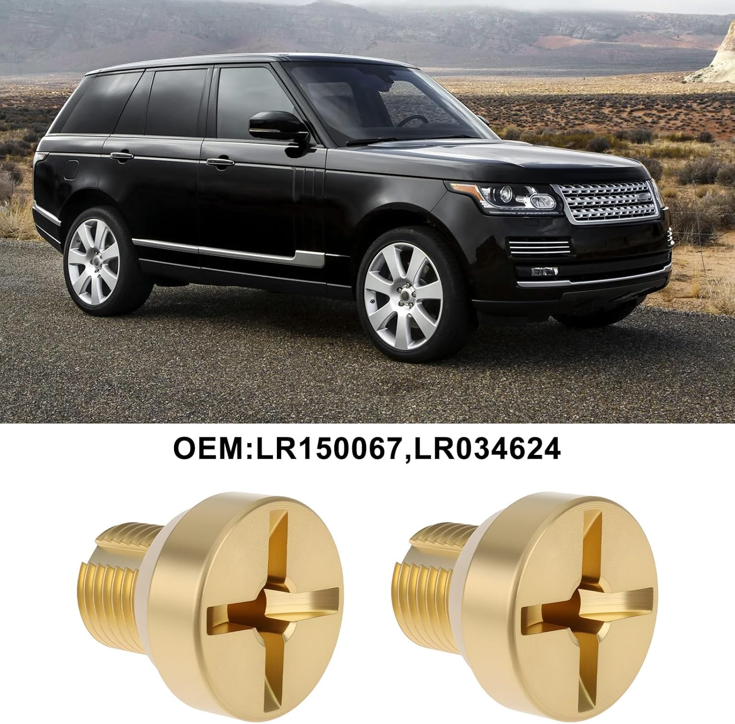 LT Easiyl 2PCS Brass Coolant Radiator Bleed Screw LR150067 LR034624 Compatible with Land Rover 20102013 image number 5