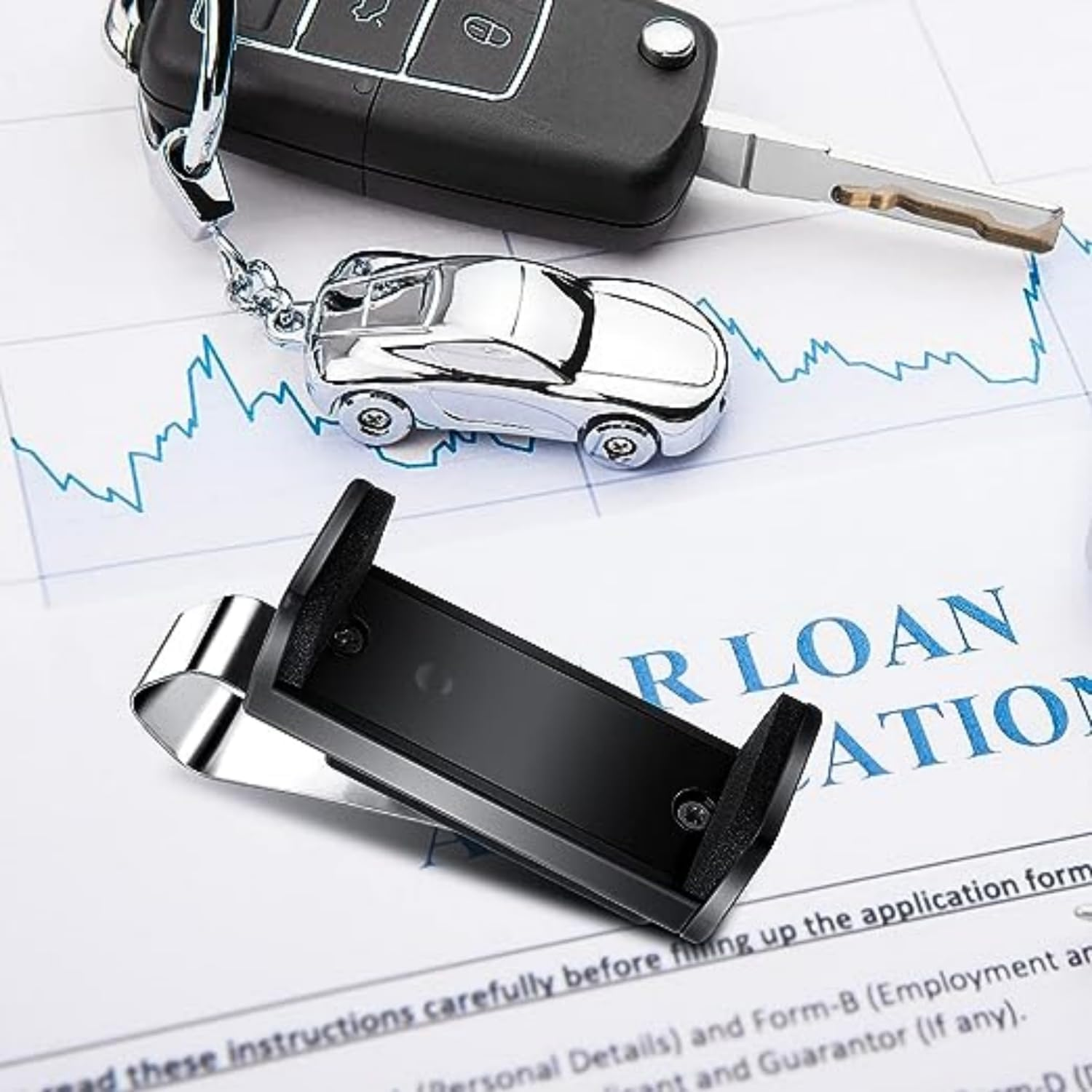 Garage Door Remote Key Car Visor Clip Remote Key Fob Car Key Chain Remote Clip for Garage Door Car Sun Shade Remote Visor Clip for Garage Door Launcher (2) image number 3