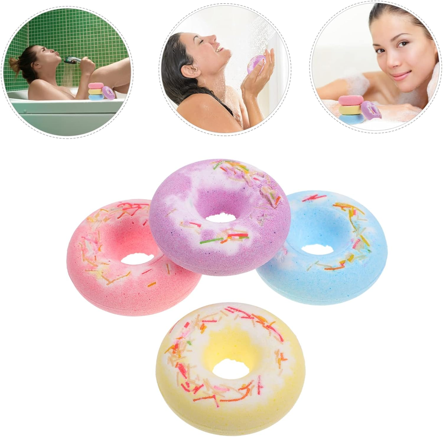4Pcs Natural Bath Salt Moisturizing Explosion for Relaxing Random for Spa and Skin Care Each image number 6