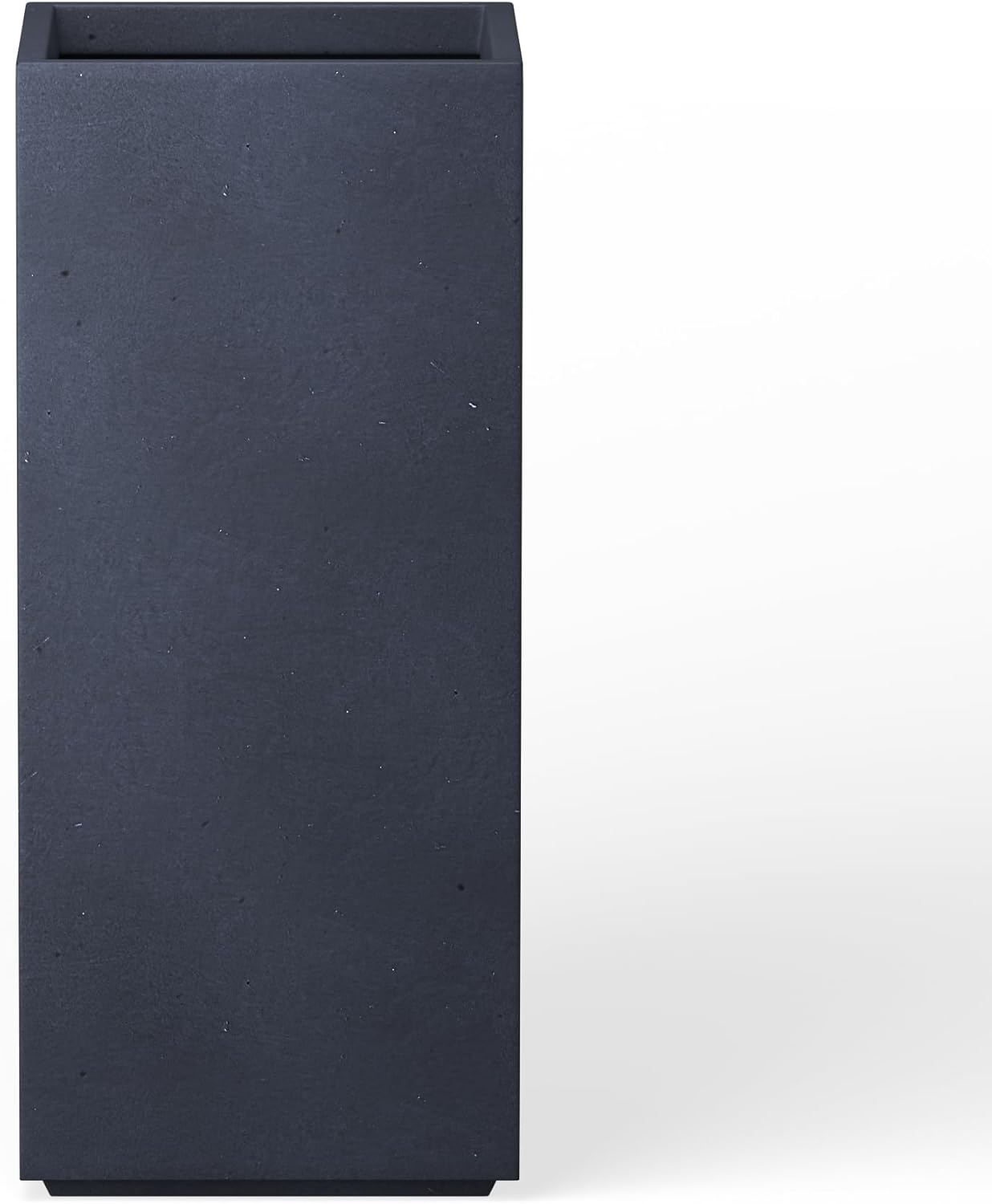 Kante RF0002A-C60121 Lightweight Concrete Modern Rectangle Outdoor Planter, Charcoal