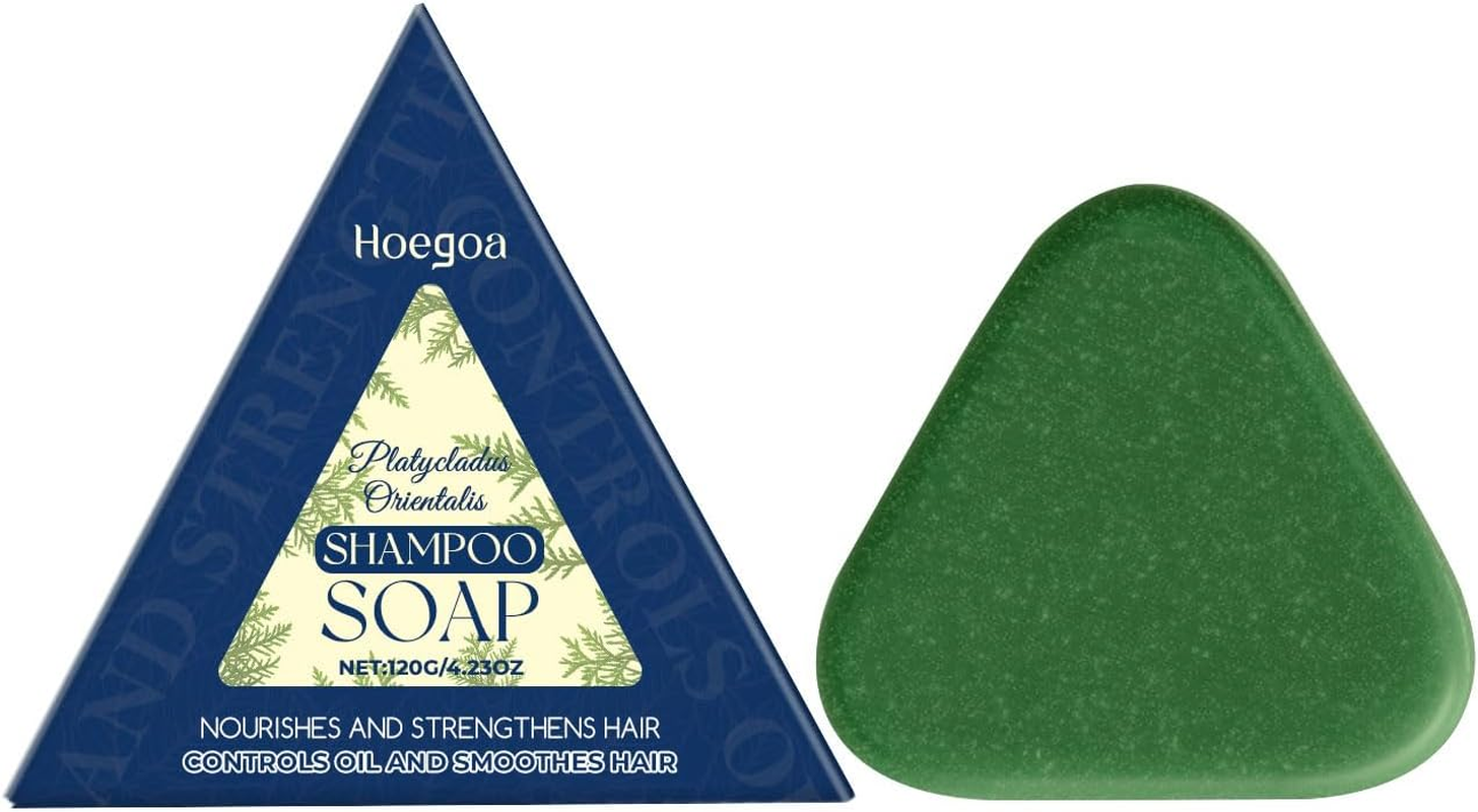 Platycladus Orientalis Shampoo Soap Oil-Control & Balance Strengthens Hair Roots Nourishing & Refreshing, Non-Greasy image number 6