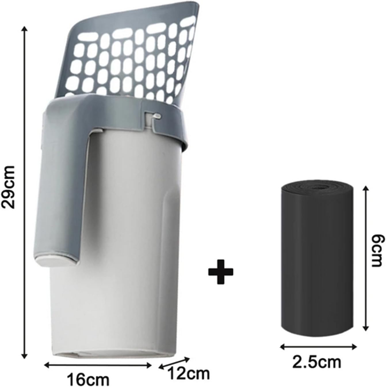 Easy to Carry Cat Sand Shovel, Portable Cat Litter Scoop with Storage Box for Pet Cleaning image number 6