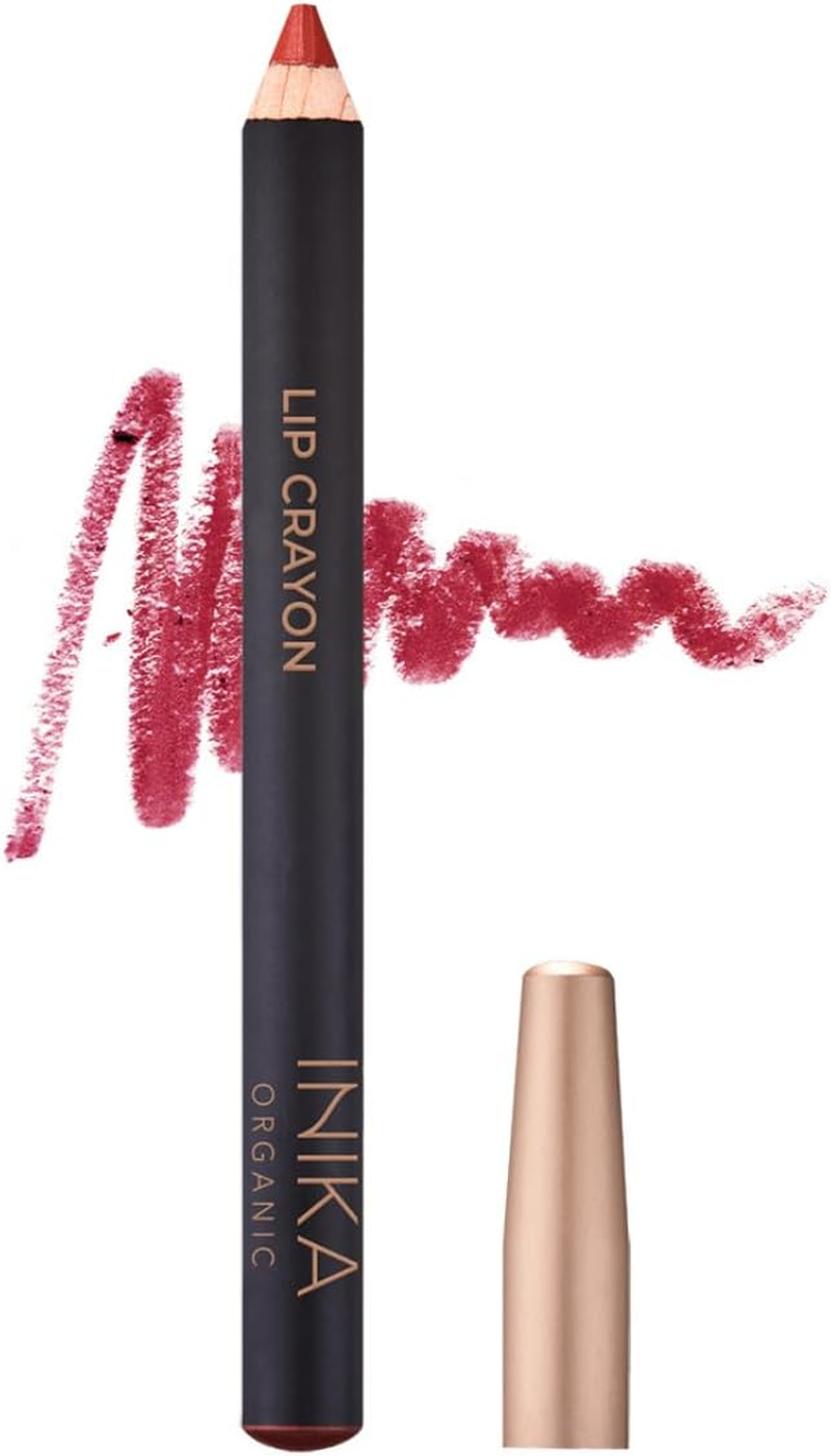 INIKA Organic Long Lasting Lipstick Crayon | Vegan Lipstick + Organic Lip Liner, Hypoallergenic, Cruelty-Free, Satin Finish, Enriched with Vitamin E and Coconut Oil, 3 G (Pink Nude)