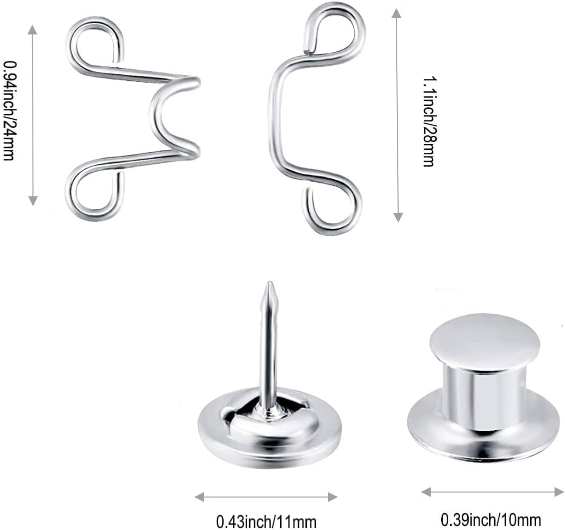 Betterjonny 6 Sets Adjustable Waist Buckle Extender, Replacement Button for Pants, Jeans Perfect Fit Instant Adjustment image number 6