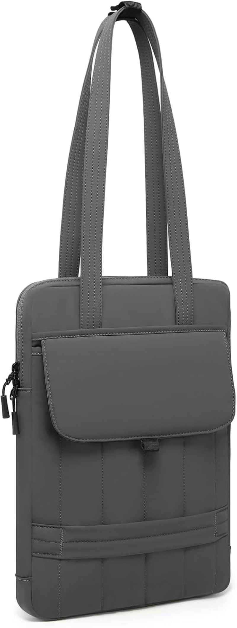 HYZUO 13.3-14 Inch Puffy Laptop Sleeve Padded Handbag for 13"-14" Macbook Pro/Air, 13" 13.3" Dell/Hp/Lenovo/Asus/Acer Notebook Chromebook, Women Slim Shoulder Bags Work Daily Bag, Midnight Green