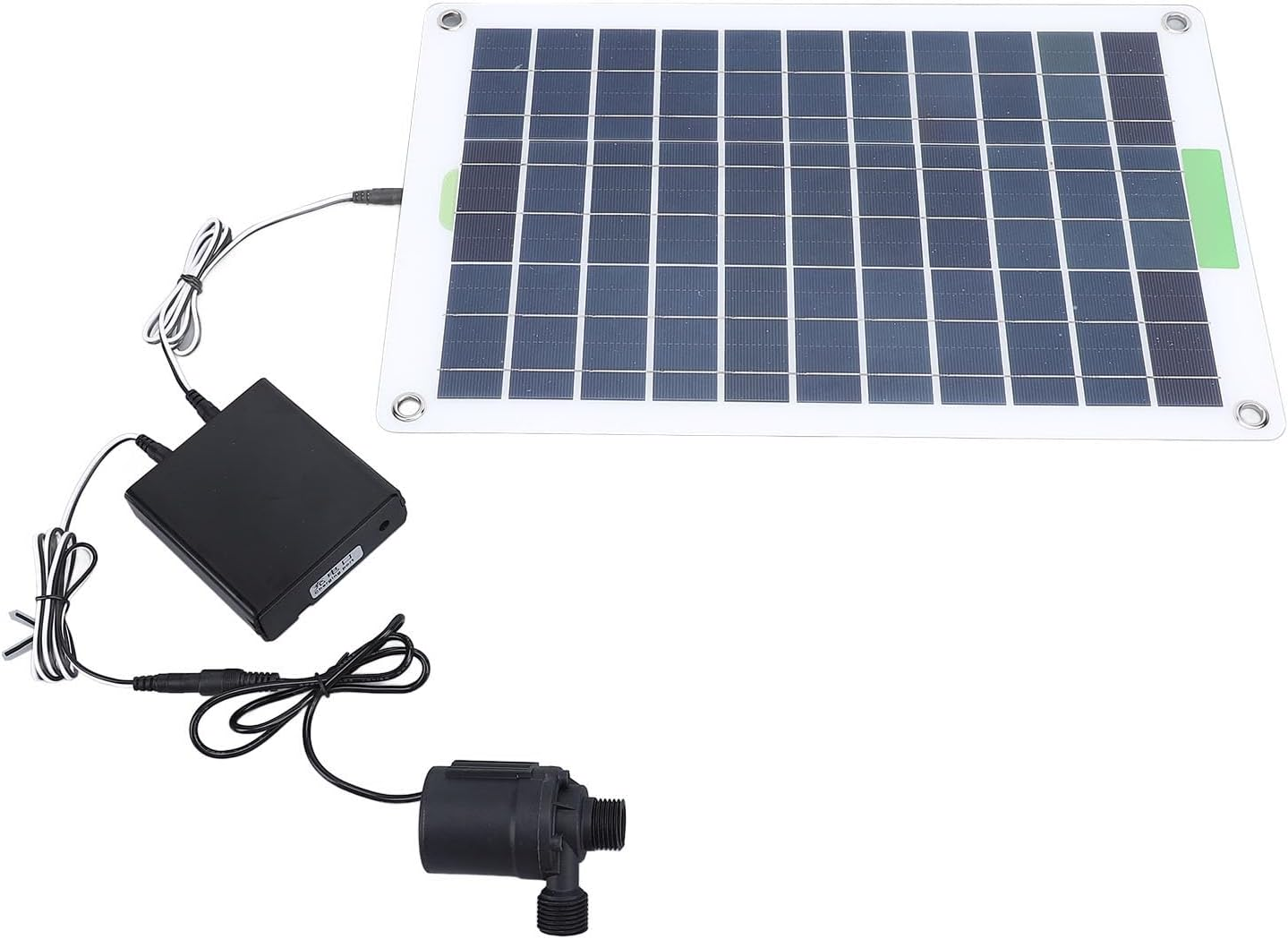 Sorandy Solar Pump, Professional 100W Monocrystalline Silicon 16.4FT Lift Solar Powered Water Fountain Pump with Energy Storage Box for Garden Pool, Fish Pond