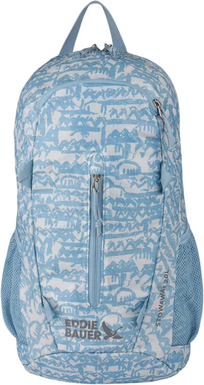 Eddie Bauer Stowaway Packable Backpack 30L W/ 2 Mesh Side Pockets and Water Resistant