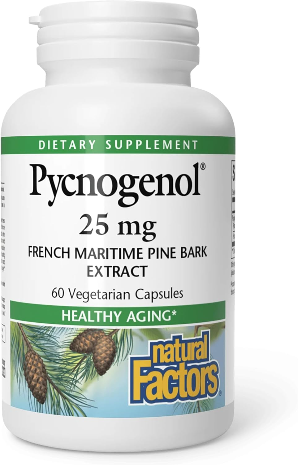 Natural Factors Pycnogenol 25 Mg 60 Capsules image number 6
