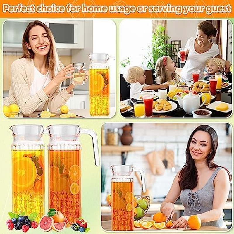 LYLAC Glass Water Jug 1L 6X8.5X24Cmh image number 2