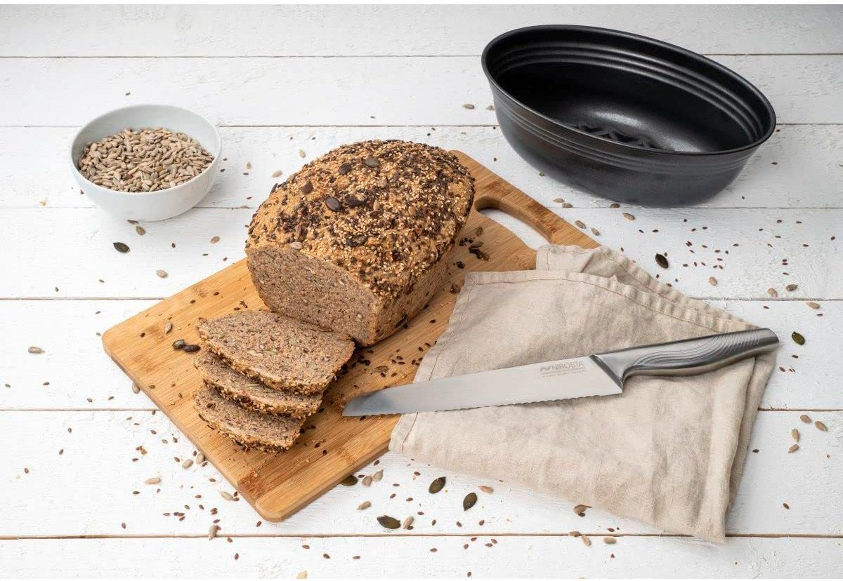 Zenker Z6520 Pure Oval Non-Stick Loaf Pan, 10.5-Inch, Black