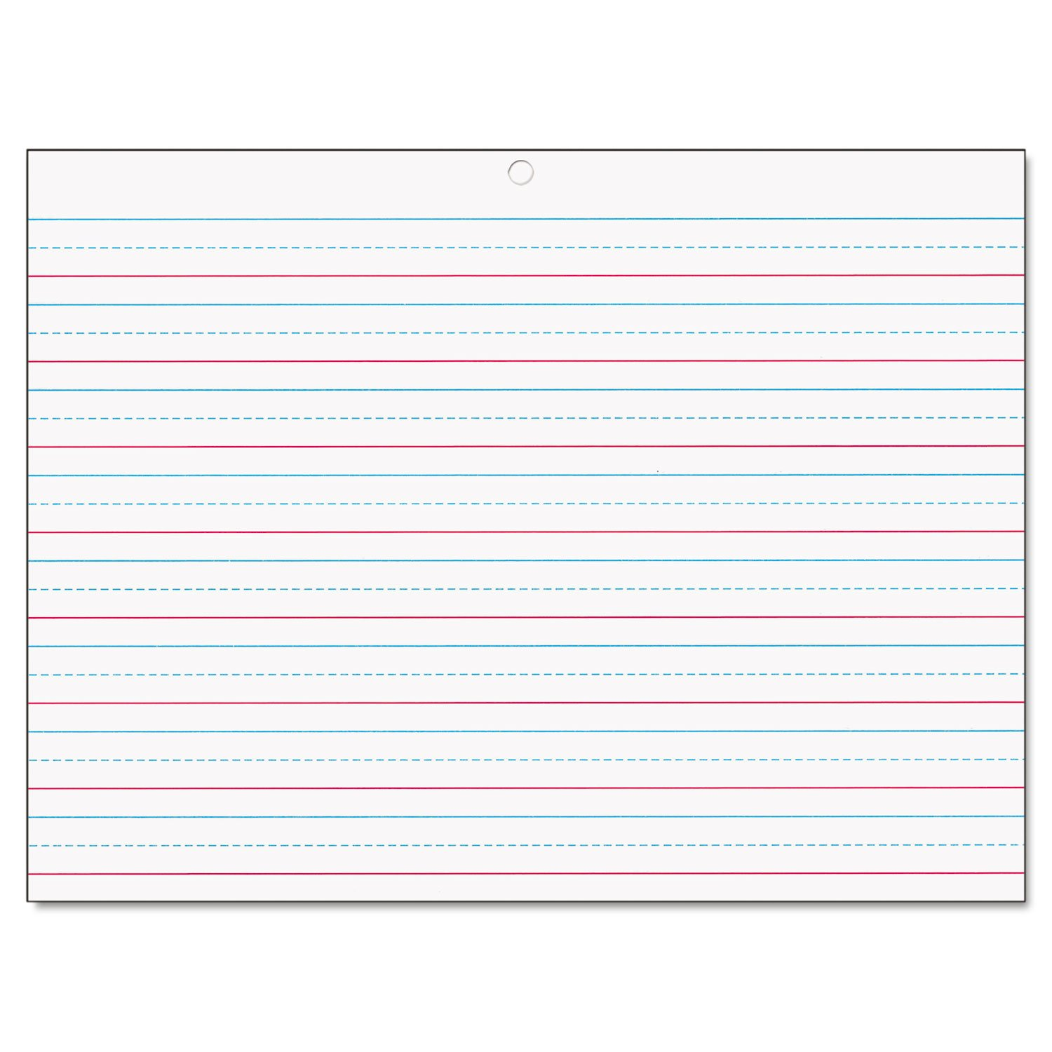 Pacon Multi-Sensory Raised Ruled Tablet, White, 5/8" X 5/16" X 5/16" Ruled 10-1/2" X 8", Ruled Long, 40 Sheets