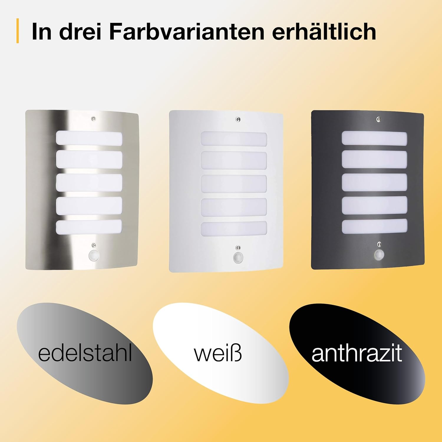 BRILLIANT Lamp Todd Outdoor Wall Light Motion Detector Anthracite | 1X A60, E27, 60W, Suitable for Standard Lamps (Not Included) | Scale a ++ to E | IP Protection Class: 44 - Splash-Proof - Black image number 4