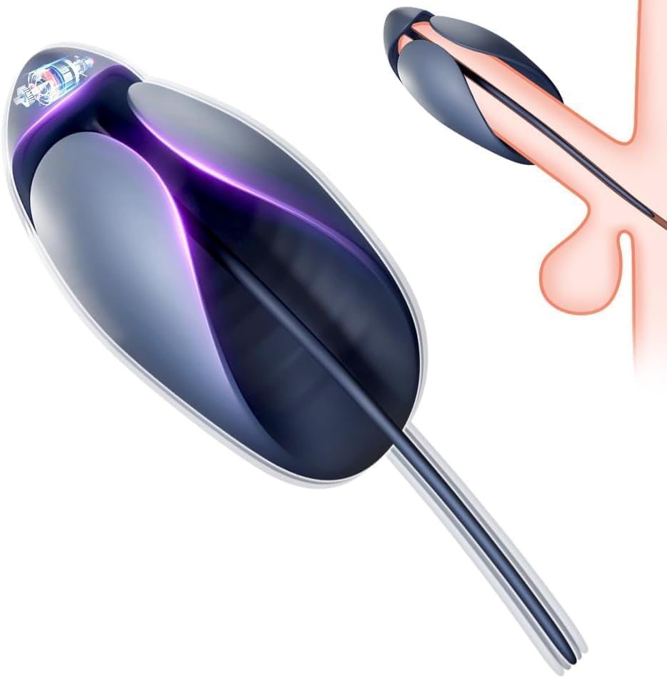 Vibrating Male Masturbator Penis Vibrator Adult Sex Toys for Men, Glans Trainer with Urethral Sounds Penis Extender Mens Sex Toy Stroker for Men Training Masturbation Pleasure image number 5