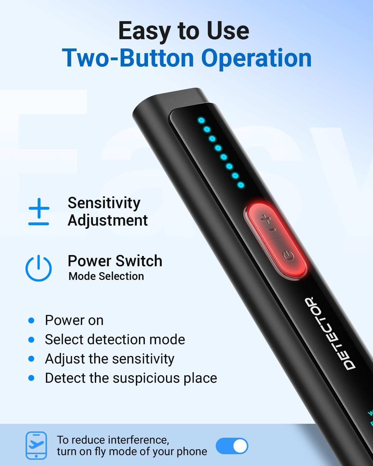 FIBATDOR Hidden Camera Detectors - Spy Camera Finder GPS Tracker Detector, Bug Detector for Travel, Hotels, Car image number 4