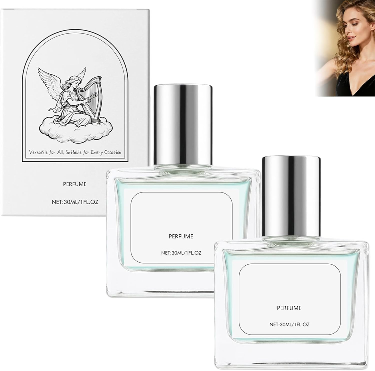 Perfume for Women, Lightweight Long Lasting Fragrance Mist, Hydrating, Versatile Everyday Perfume, Portable (3Pcs)