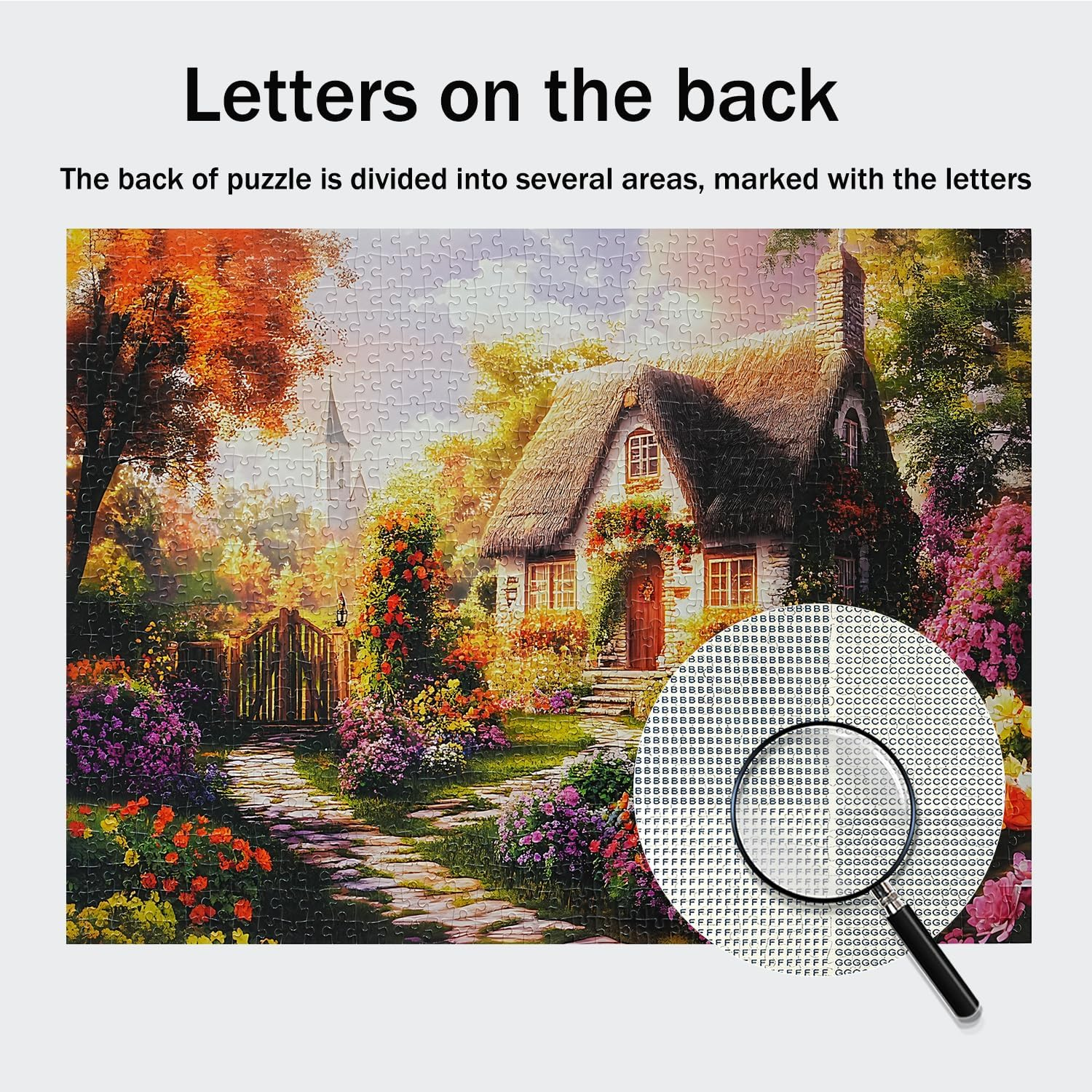 Jigsaw Puzzles for Adults 1000 Pieces Impossible Hard Difficult Challenging Puzzles for Adults 1000Pc Puzzle Country Garden House Landscape Jigsaw Puzzle 1000 Pieces 28 X 20 Inch image number 4