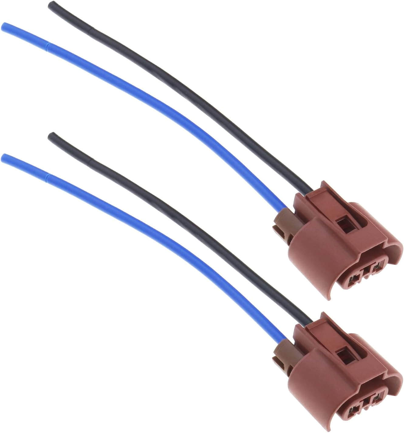 2PCS HB3 HB4 9005 9006 Headlight Bulb Sockets Wiring Harness 2 Pin Fog Light Bulb Socket Repair Connector Plug Wire for Headlight Fog Light 12V 15Cm