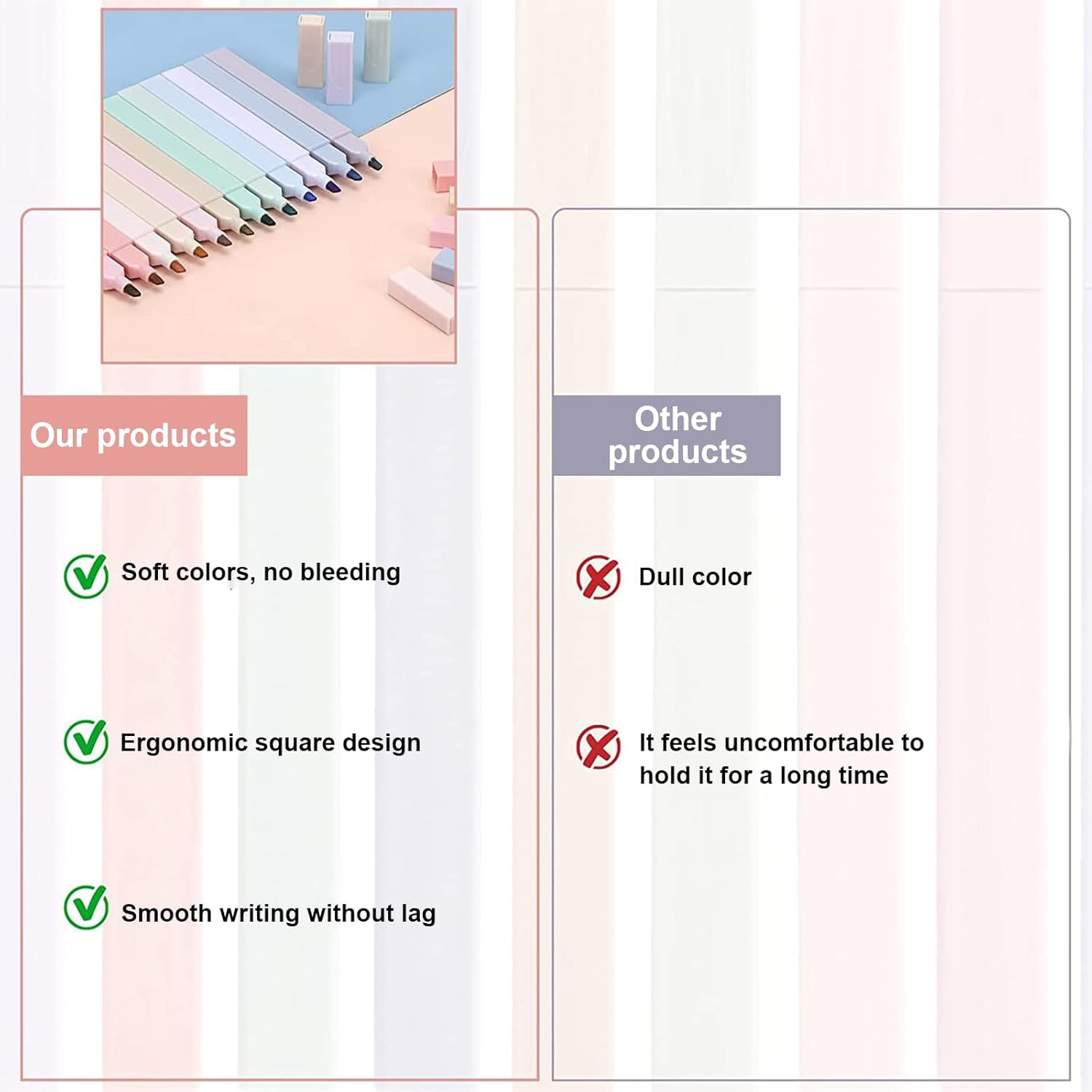 12 Vibrant Bible Highlighters,No-Bleed Pastel Shades for Gentle Scripture Marking. Perfect Highlighter Set for Study, Journaling, or Gifting&mdash;Faith-Friendly & Cute! image number 3