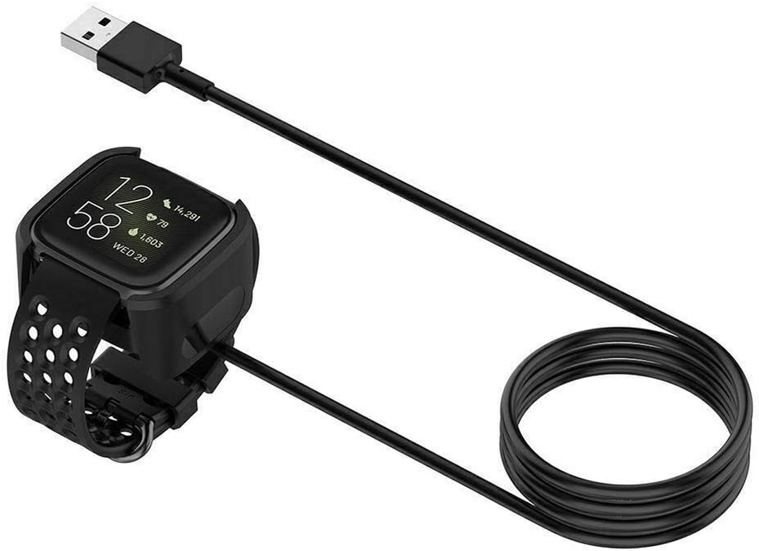 ELASO Replacement USB Charger Charging Cable Compatible with Fitbit Versa & Versa Lite Smart Watch image number 3