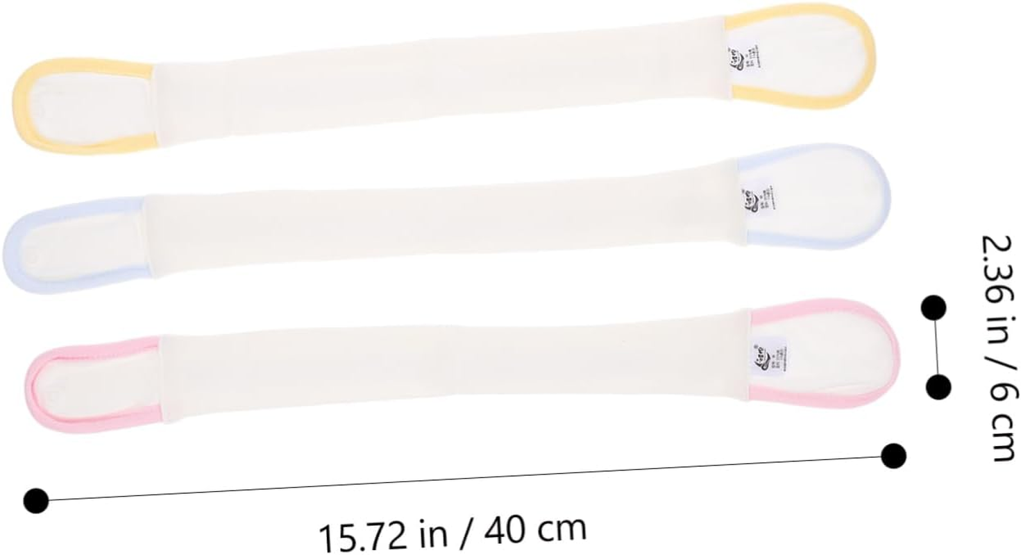 3Pcs Diaper Fixing Straps for Boy Girl Diaper Fastener Cotton Material for Nursing Supplies and Changing Scenarios image number 6