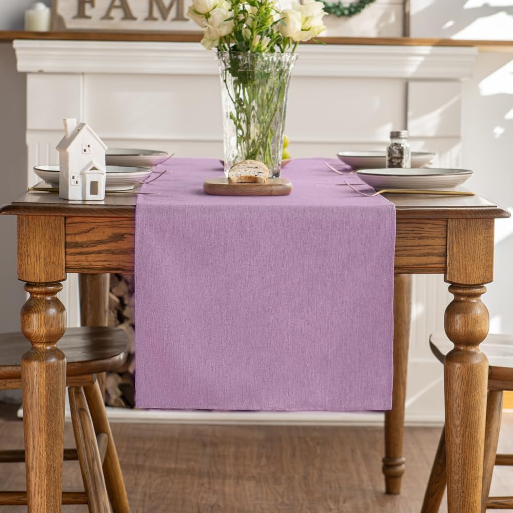 Artoid Mode Pink Washable Table Runner, Seasonal Holiday Kitchen Dining Table Decoration for Indoor Outdoor Home Party Decor 33 X 183 Cm image number 1