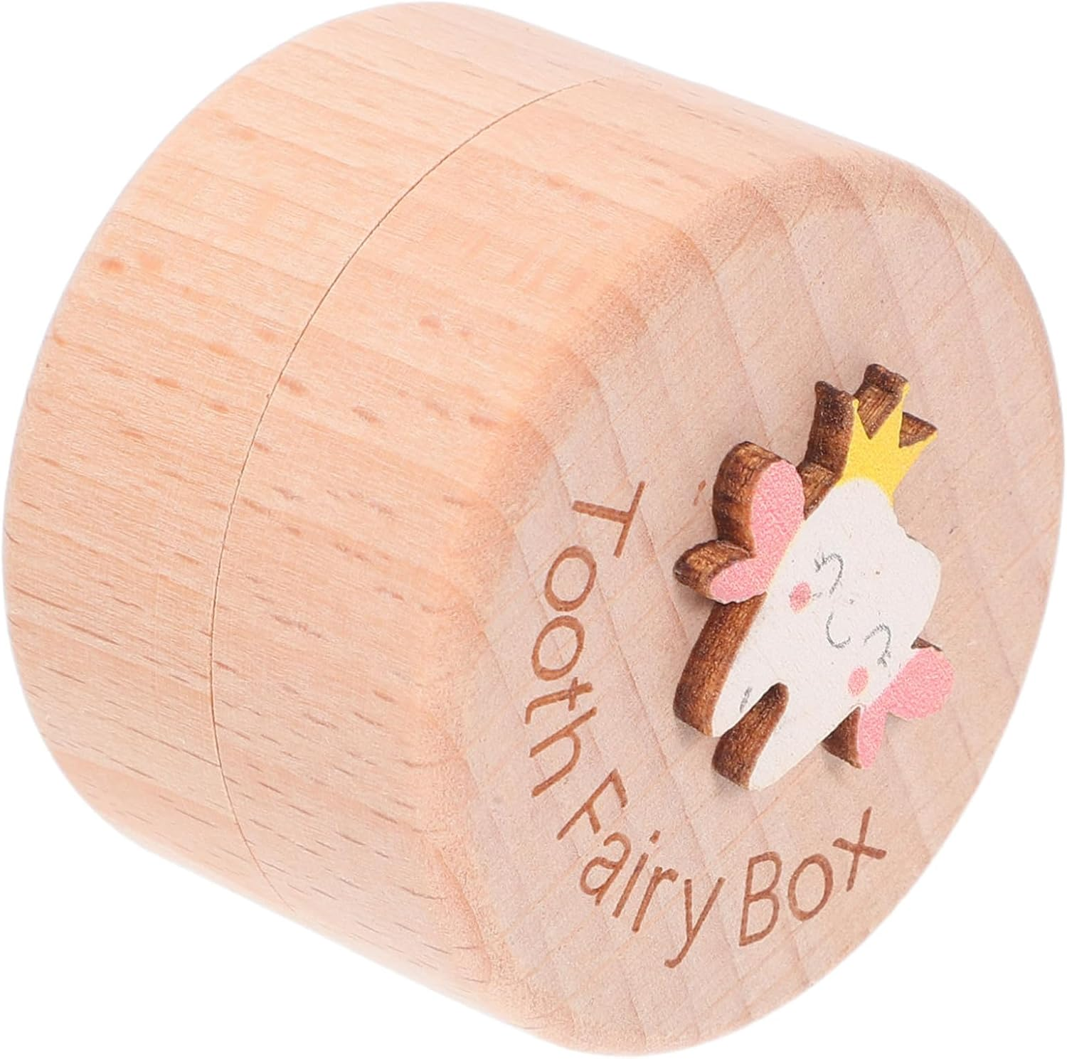 Wooden Boy Girl'S Teeth Box Cute Keepsake Organizer for Boys and Girls Tooth Storage for Shower image number 1