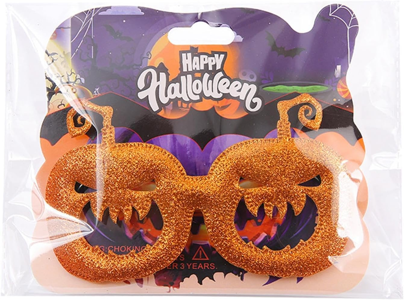 Pumpkin Glasses | Dress up Glasses | Costume Eyewear, Cosplay Glasses, Halloween Selfie Props, Prom Cosplay Rave Eyewear, Novelty Eyewear image number 3