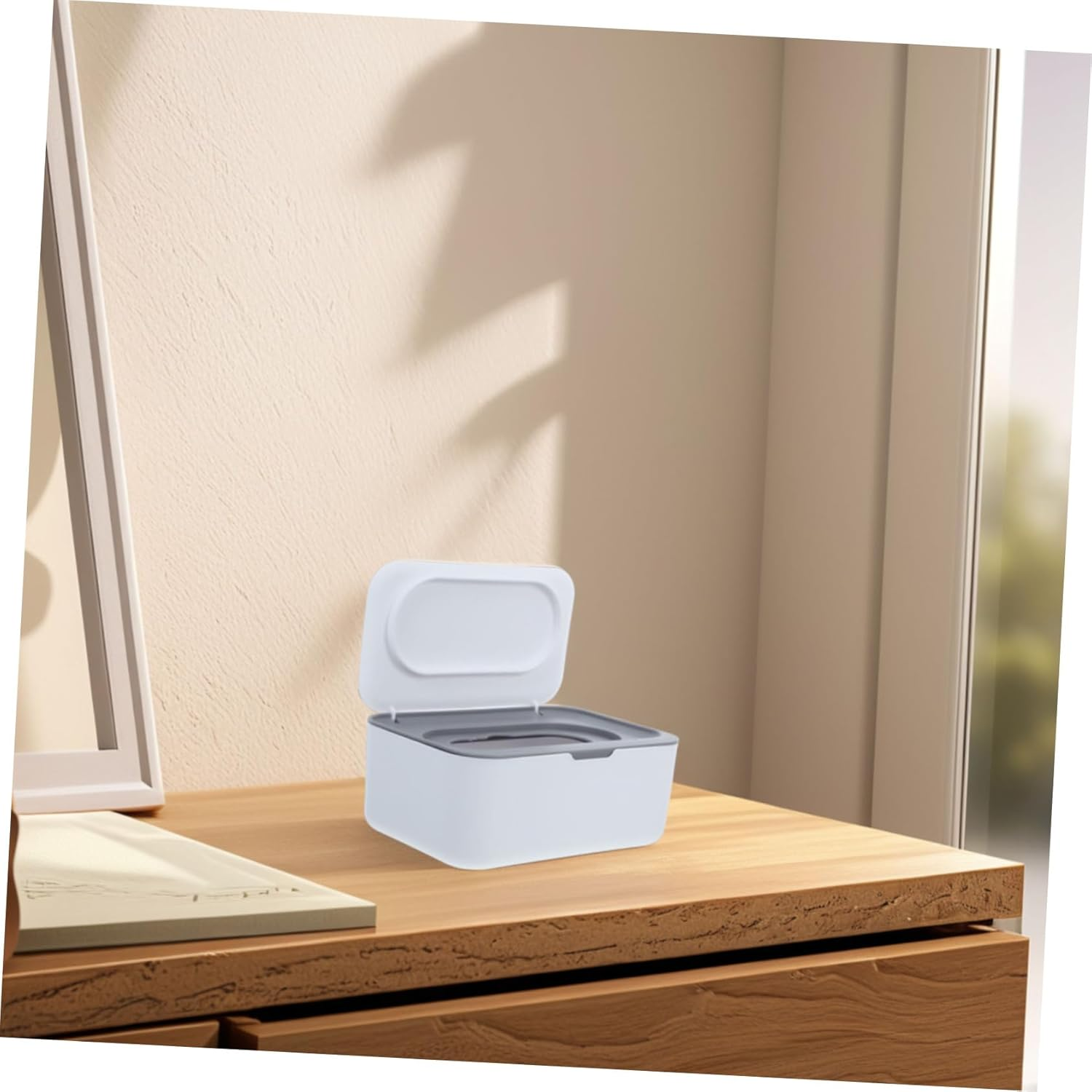Wet Tissue Box Cover Wipes Dispenser for Desktop Home Office Use Wipe Box Dispenser image number 6