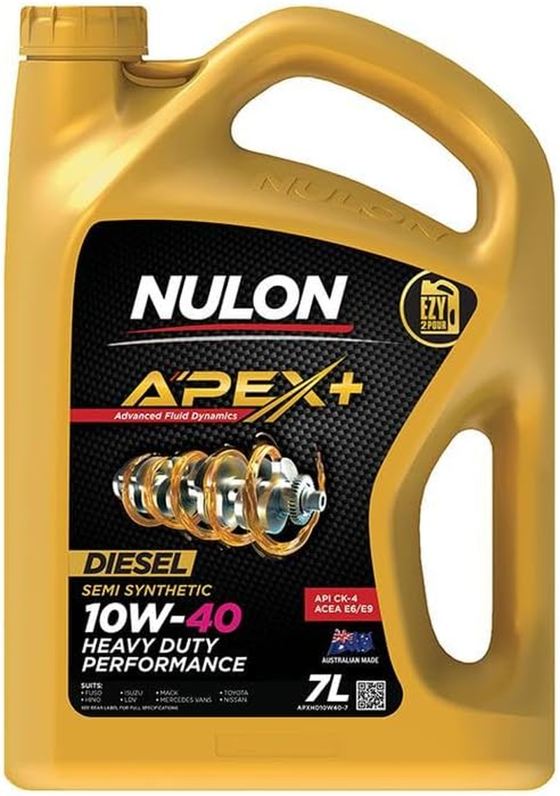 7L Nulon APEX+ 10W-40 Heavy Duty Performance Diesel Engine Oil image number 2