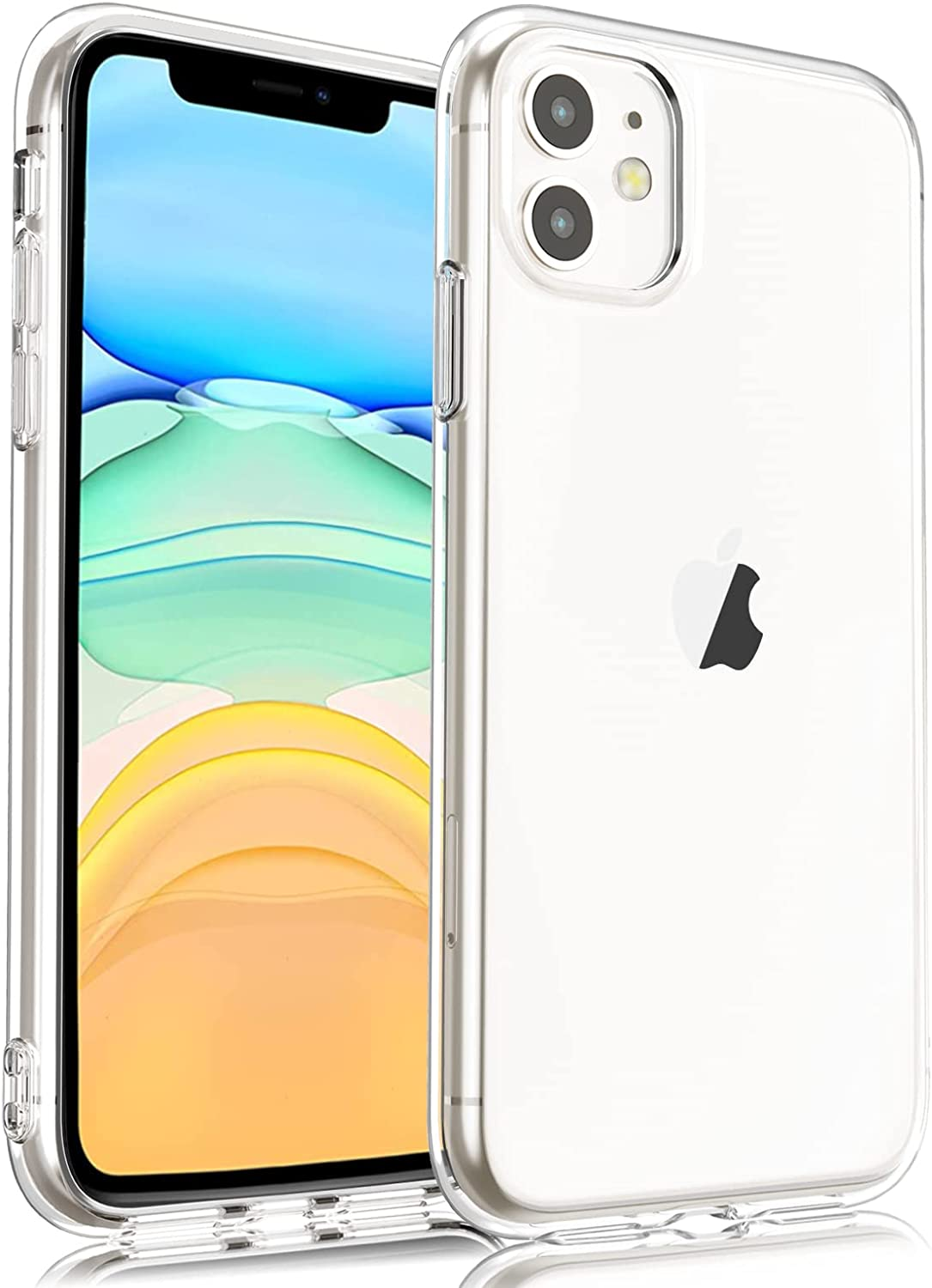 Soft Case for Iphone 11 Case(2019) 6.1-Inch, Hard Pc+Soft TPU Heavy Duty Shockproof Full Protective Tough Rugged Anti-Scratch Iphone 11 Cover